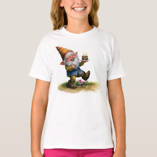 T-shirt Peinture aquarelle d'un joyeux Gnome