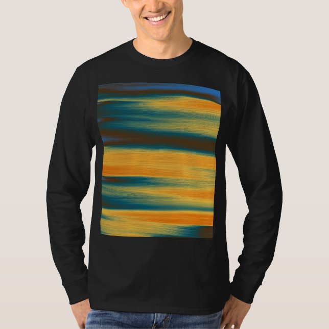 T-shirt Peinture Art Abstrait rayé (Devant)