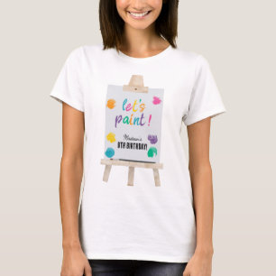 T-shirt Peinture Art Artiste Peinture Anniversaire Thème M