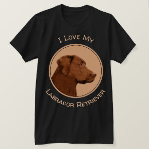 T-shirt Peinture au chocolat de Labrador Retriever - Dog A