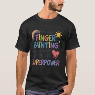 T-shirt Peinture au doigt