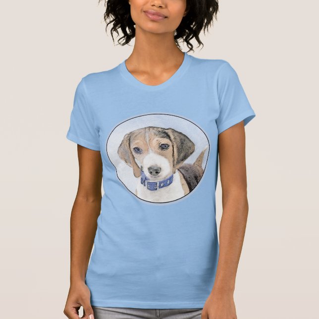 T-shirt Peinture beagle - Cute Original Chien Art (Devant)