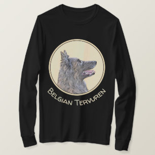 T-shirt Peinture belge Tervuren - Cute Original Chien Art