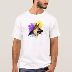 T-shirt Peinture berger allemande