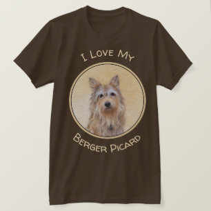 T-shirt Peinture Berger Picard - Joli art original chien