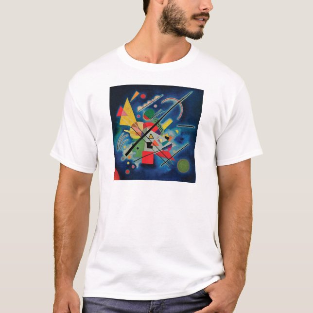 T-shirt Peinture bleue par Wassily Kandinsky (Devant)
