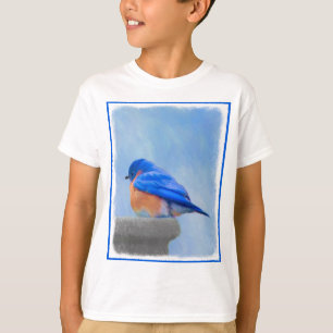 T-shirt Peinture Bluebird - Art original pour oiseaux