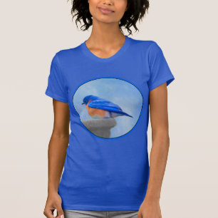 T-shirt Peinture Bluebird - Art original pour oiseaux