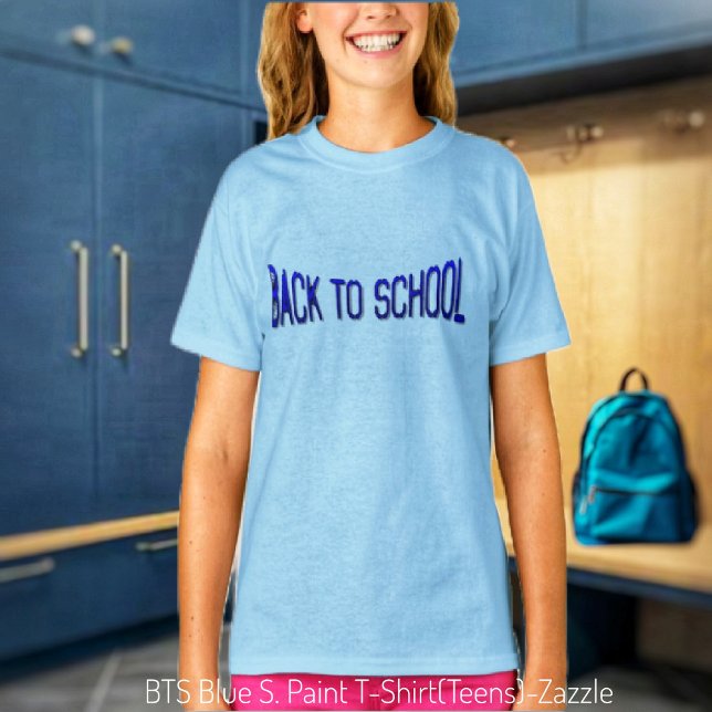 T-shirt Peinture BTS-Bleu S.Paint (Créateur téléchargé)