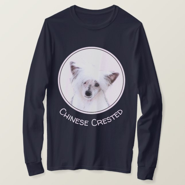 T-shirt Peinture chinoise en poudre - Art Chien (Design devant)