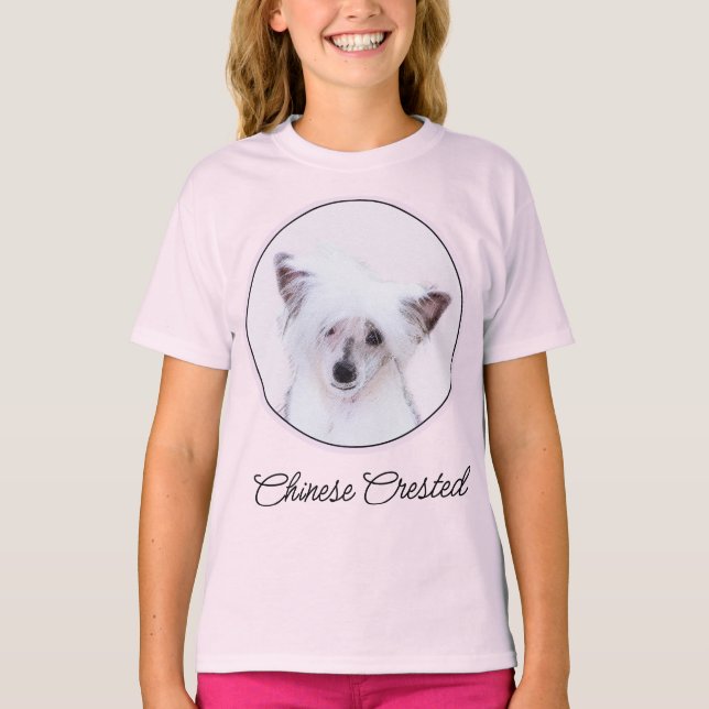 T-shirt Peinture Chinoise en poudre - Chien Art T-Sh (Devant)