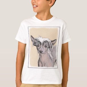 T-shirt Peinture Chinoise sans cheveux peint art original 