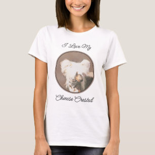 T-shirt Peinture Chinoise sans cheveux peint art original