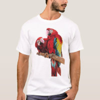Peinture couleur rouge Macaw Aquarelle