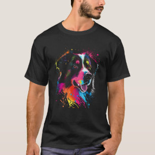 T-shirt Peinture d'aquarelle pour chien berger australien