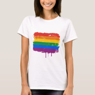 T-shirt Peinture d'arc-en-ciel