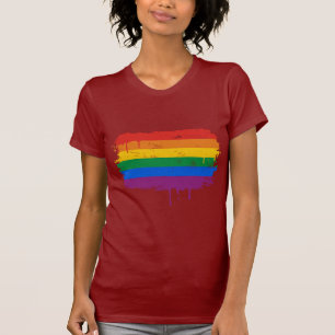 T-shirt Peinture d'arc-en-ciel
