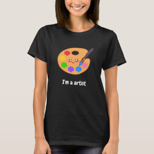T-shirt Peinture d'artiste colorée