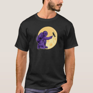 T-shirt Peinture d'astronautes dans la lune spatiale astro