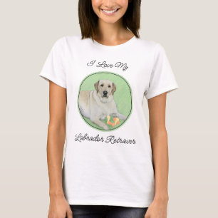 T-shirt Peinture de balles de tennis et de retrieur du Lab