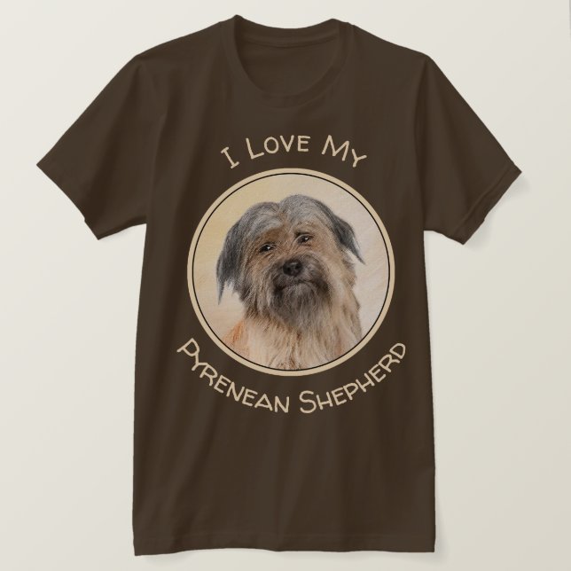 T-shirt Peinture de berger pyrénéenne - Cute Original Chie (Design devant)