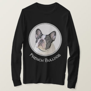 T-shirt Peinture de Bouledogue Français (Bringé Pied) - Ar