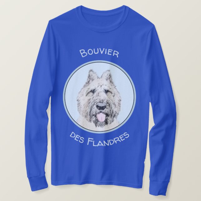 T-shirt Peinture de Bouvier des Flandres - Art original de (Design devant)