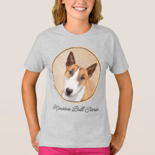 T-shirt Peinture de Bull Terrier Miniature - Art Canin Ori