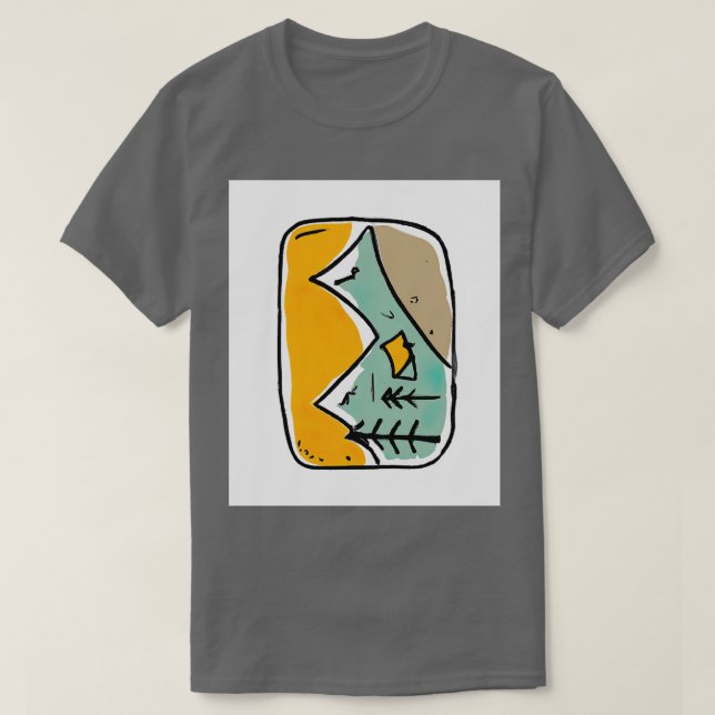 T-shirt Peinture de camping (Design devant)