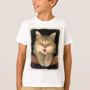 T-shirt Peinture de chat fou - Joli art de chat original