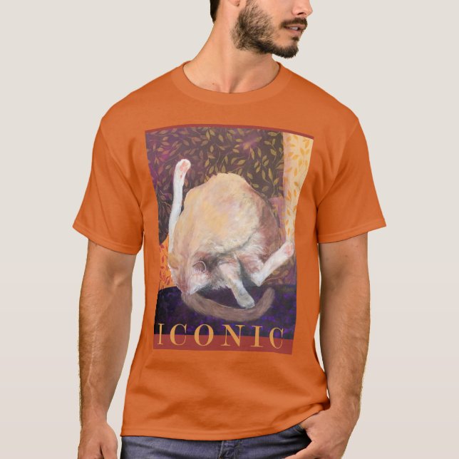 T-shirt Peinture de chats Iconique Tee Gingembre Tom Chat  (Devant)
