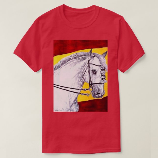 T-shirt Peinture de cheval espagnole (Design devant)