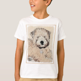 T-shirt Peinture de Chien à roux à peluche molle