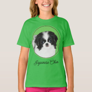 T-shirt Peinture de chiot Japanese Chin - Art original de