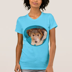 T-shirt Peinture de chiot Terrier Fox - Art de chien origi
