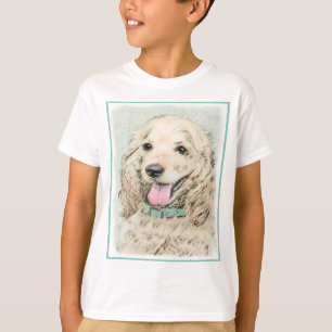 T-shirt Peinture de Cocker Spaniel Buff - Art de chien ori