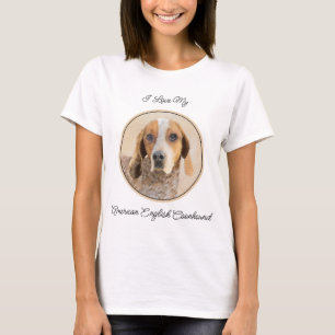 T-shirt Peinture de Coonhound anglo-américain - Art canin