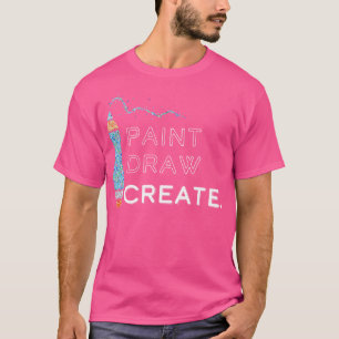 T-shirt Peinture de dessin d'artiste