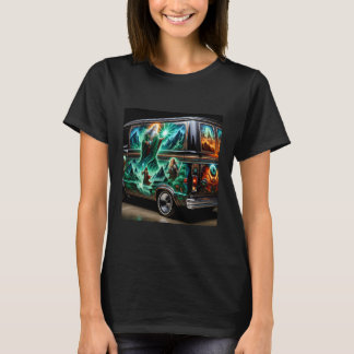 T-shirt Peinture de Fantaisie de Voiture