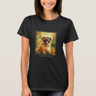 T-shirt Peinture de fleurs de jardin de chien de Spaniel T