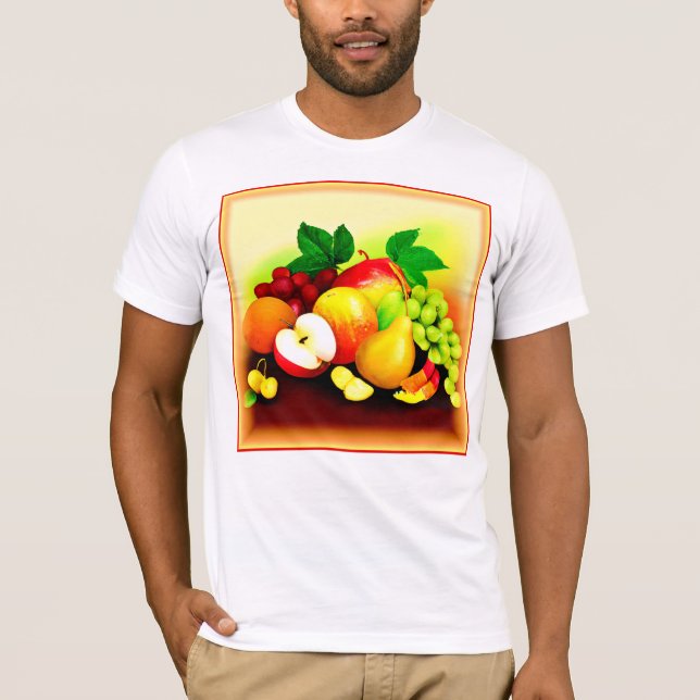 T-shirt Peinture de fruits tropicaux. Commandez dès mainte (Devant)