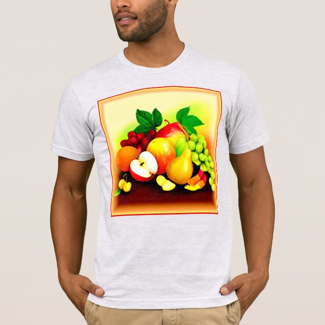 T-shirt Peinture de fruits tropicaux. Commandez dès mainte (Devant)