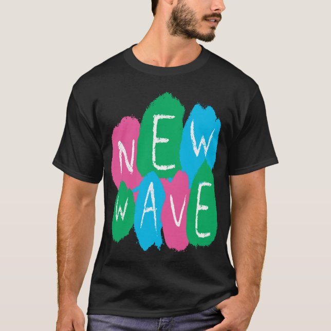 T-shirt Peinture de graffiti New Wave (Devant)