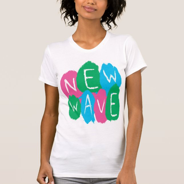 T-shirt Peinture de graffiti New Wave (Devant)