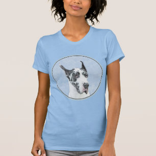 T-shirt Peinture de Great Dane (Arlequin) - Art original d