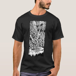 T-shirt Peinture de groupe de nuit Noir et Blanc