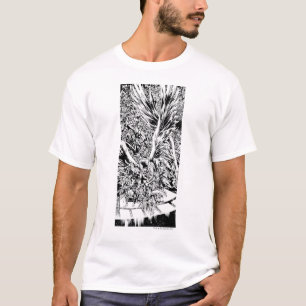 T-shirt Peinture de groupe de nuit Noir et Blanc