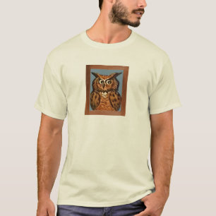 T-shirt Peinture de hibou