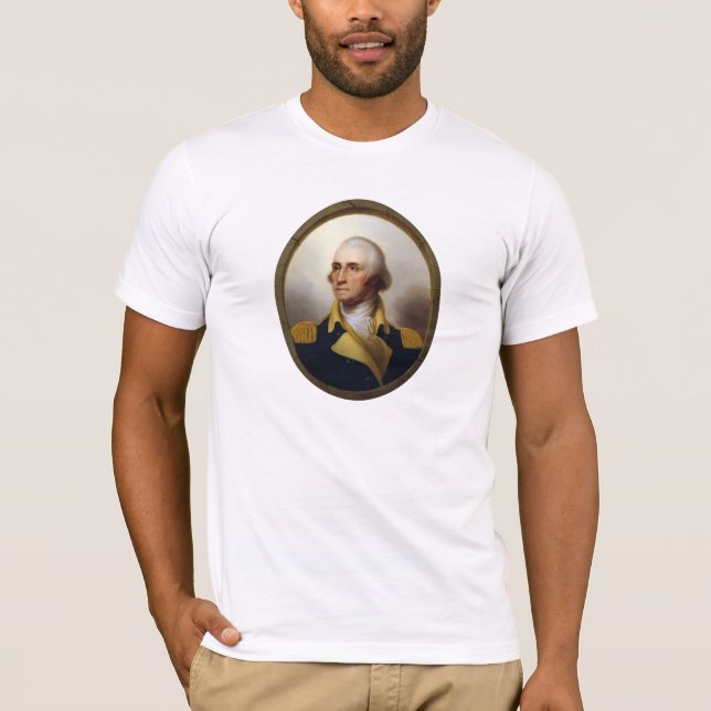 T-shirt Peinture de hublot du Général George Washington (Devant)