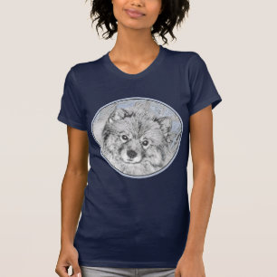 T-shirt Peinture de Keeshond Beth - Cute Original Dog Art